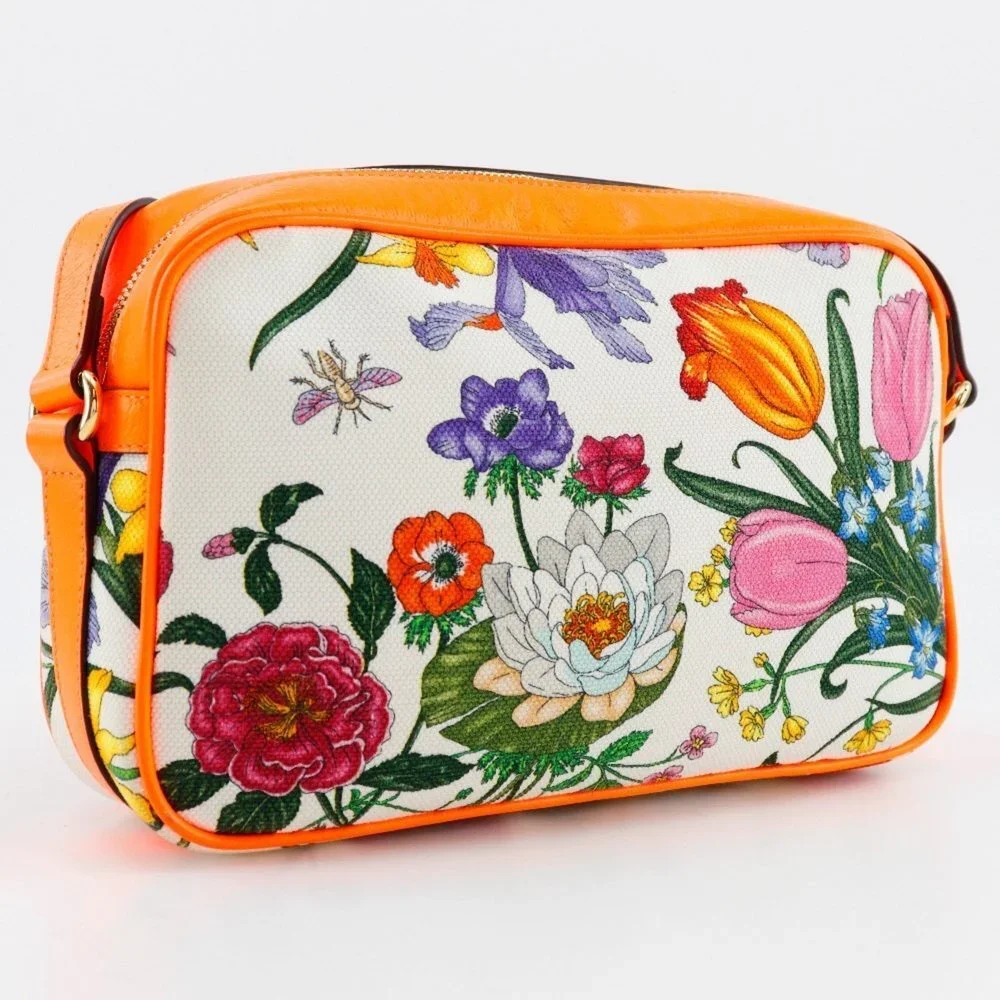 GUCCI Authentic Orange Leather Shoulder Bag - Picture 3 of 13